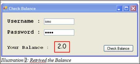 Bulk SMS Australia Check Balance with C#